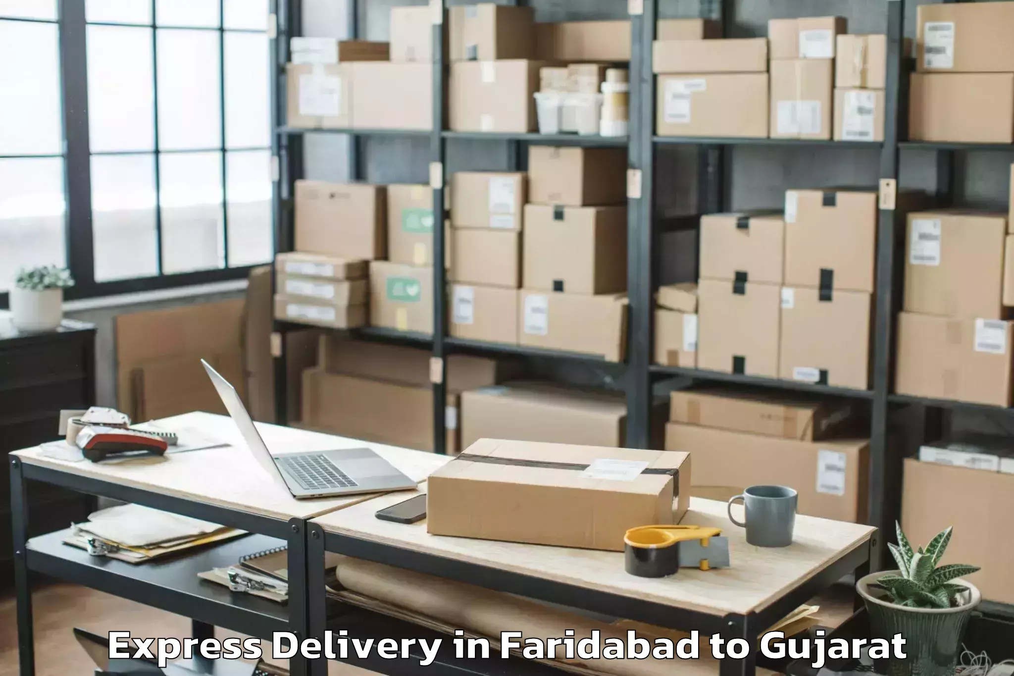 Reliable Faridabad to Surat Express Delivery